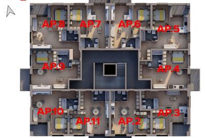 Garsonieră decomandată, mobilată în UTA - 6