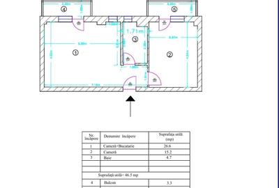 Apartament cu 2 camere, mobilat în Ozana - 18