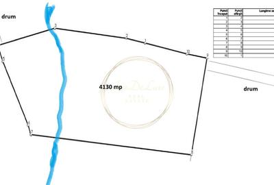 Teren extravilan, 4130mp, cu parau, la 500m de Primaria Marisel - 14