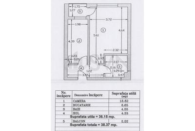 Garsonieră decomandată, mobilată în Păcii - 9