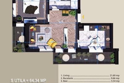 Apartament 2 camere Pallady, Titan,Fix la Parcul Teilor,Bl Boutique - 5