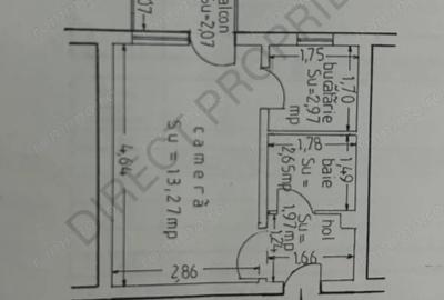Garsonieră semidecomandată în CET - 5