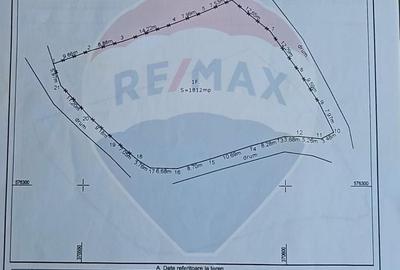 Teren 1812 mp de vanzare | Muntele Rece, cadru linistit, Comision 0% - 3