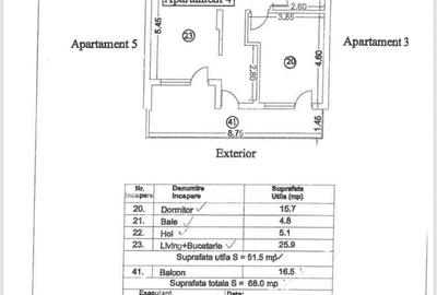 Apartament cu 2 camere în Nord - 13