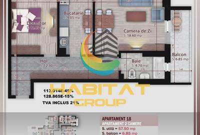 Pallady 2 camere, decomandat, 64.35 mp. bloc tip boutique - 5