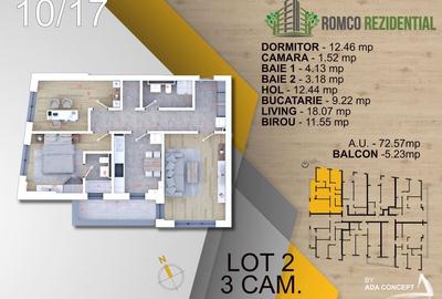 Apartament cu 3 camere semidecomandat în Theodor Pallady - 3