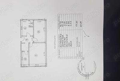 Apartament cu 2 camere decomandat în Central