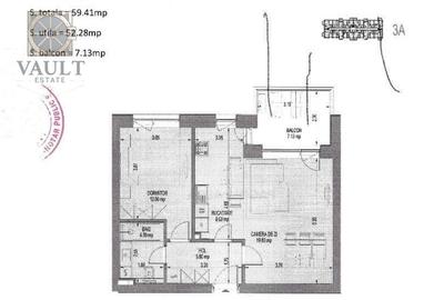 APARTAMENT 2 CAMERE 59 MP - AVIATIEI-183.000+TVA - 1