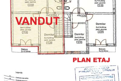 Duplex cu 4 camere cu Canalizare în Est - 12