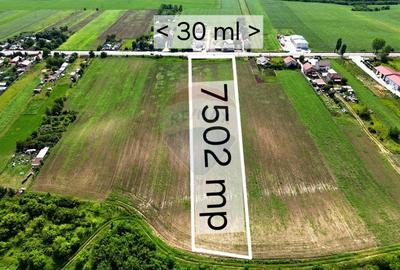 Teren de vanzare in Bogdan Voda, Bacau - 7.502 mp cu deschidere la E85 - 3