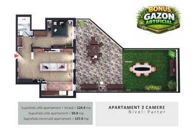 Apartament cu 2 camere în Florești - 1