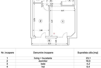 Apartament cu 2 camere decomandat în Central - 30