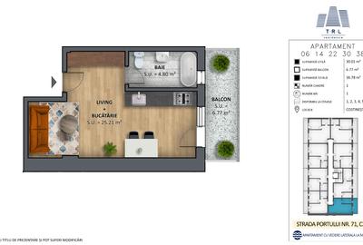 Apartament cu 2 camere semidecomandat în Nord - 8