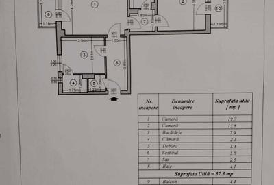 Apartament cu 2 camere semidecomandat în Vitan