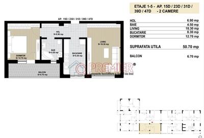 Apartament cu 2 camere în Central - 2
