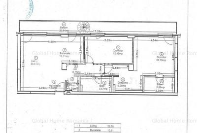 Apartament cu 3 camere decomandat, mobilat în Pipera - 7