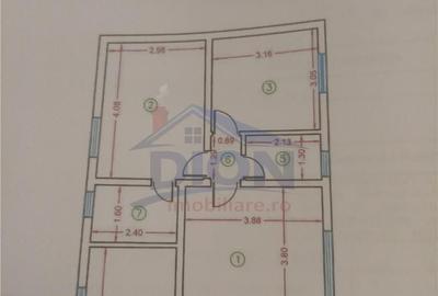 Casă cu 3 camere în 16 Februarie