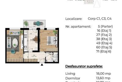Apartament cu 2 camere semidecomandat în Berceni - 5