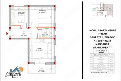 Apartament cu 2 camere decomandat, mobilat în Sânpetru - 5