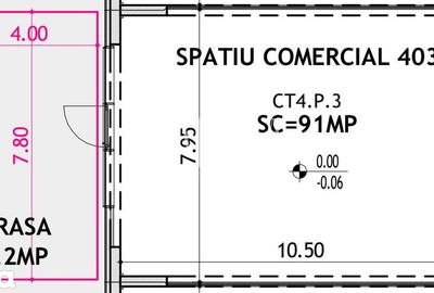 Spațiu comercial, de 106.5 mp, în 13 Septembrie - 5