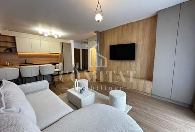 Apartament cu 2 camere semidecomandat, mobilat în Florești