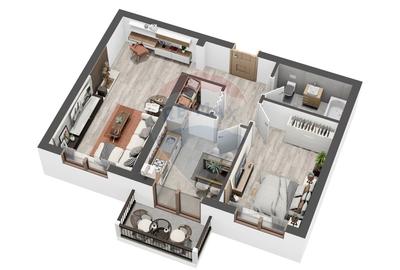 Apartament  NOU LA CHEIE cu 2 camere de vanzare - 2