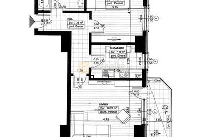 Royal Town, 2 camere decomandat, parcare subterana, terasa Royal Town, 2 camere decomandat, parcare subterana, terasa - 15