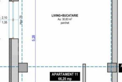 Apartament 3 camere, semidecomandat, 72 mp utili, oras Vatra - 4
