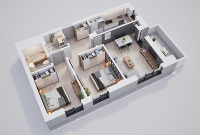 Apartament cu 3 camere în Nord-Vest - 2