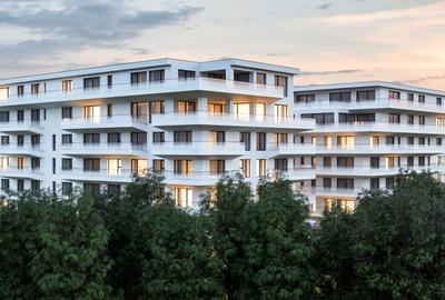 Apartament 2 camere, 84 mp, terasă 23 mp – high-end & smart, în pădurea Băneasa