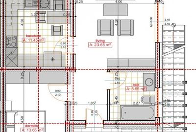 APARTAMENT CU GRĂDINĂ & LOC DE PARCARE –  54 mp - 10