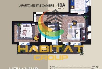 Apartament cu 2 camere semidecomandat în Titan - 3