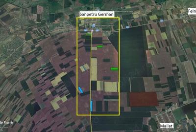 35 ha Sanpetru German - teren arabil de cea mai buna calitate - - 2