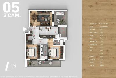 Apartament cu 3 camere decomandat în Titan - 2
