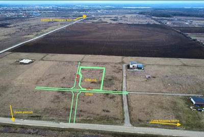 Teren de 2783 mp, în Moșnița Veche - 2