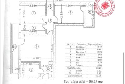Apartament cu 3 camere decomandat, mobilat în Drumul Taberei - 11