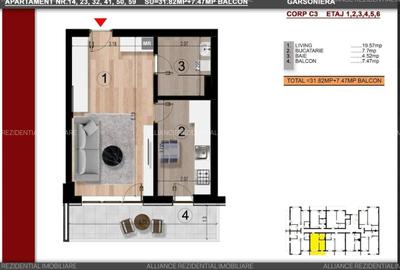 Garsoniera decomandata 41mp - 15 MInute metrou Berceni - Mutare rapida - 2