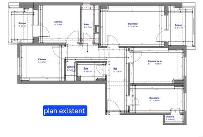 Apartament cu 4 camere decomandat în Central - 3