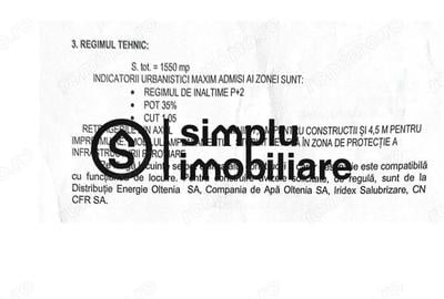 Teren de 1550 mp, în Romanești