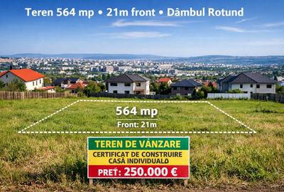 Teren Construcții intravilan de 564 mp, în Dâmbul Rotund - 1