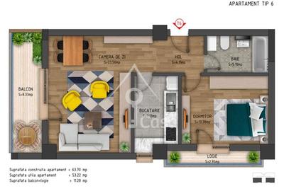 Apartament cu 2 camere decomandat în Prelungirea Ghencea - 7