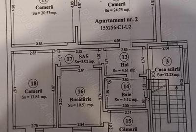 Apartament cu 3 camere semidecomandat în Nord - 2