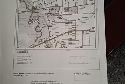 Vanzare teren intravilan  BRANESTI | deschidere la DN 3 | 3750mp | urbanism P+4E - 8