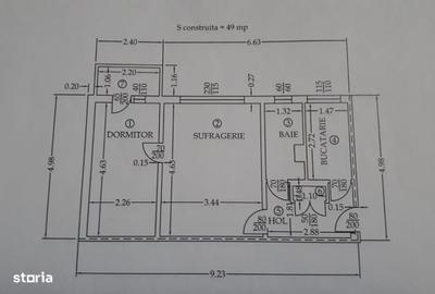 Apartament cu 2 camere nedecomandat în Vest - 9