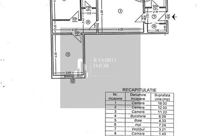 Apartament cu 3 camere semidecomandat, mobilat în Rahova - 13