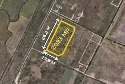 Teren Construcții intravilan de 2083 mp, în Moșnița Nouă