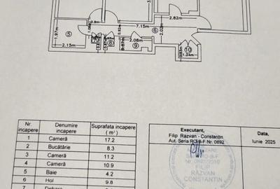 Apartament cu 3 camere decomandat în Crângași