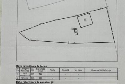 Teren intravilan 1286mp - 2
