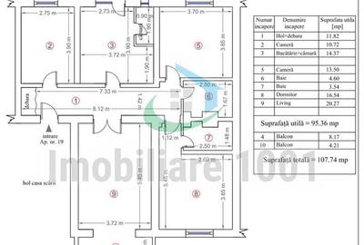 Apartament cu 4 camere decomandat în Depozitelor - 15