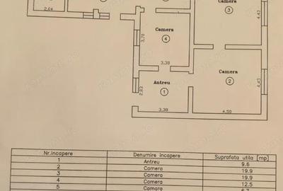 Casă cu 5 camere cu Teren 570 Mp în Ghirodei